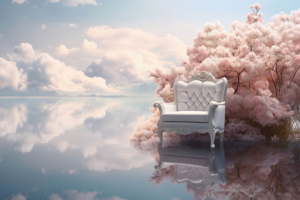 Landscape flower chair furniture.