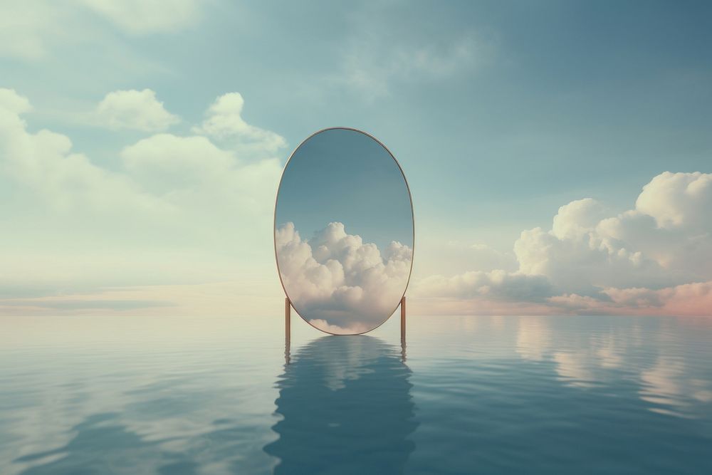 Photography of mirror cloud landscape outdoors.