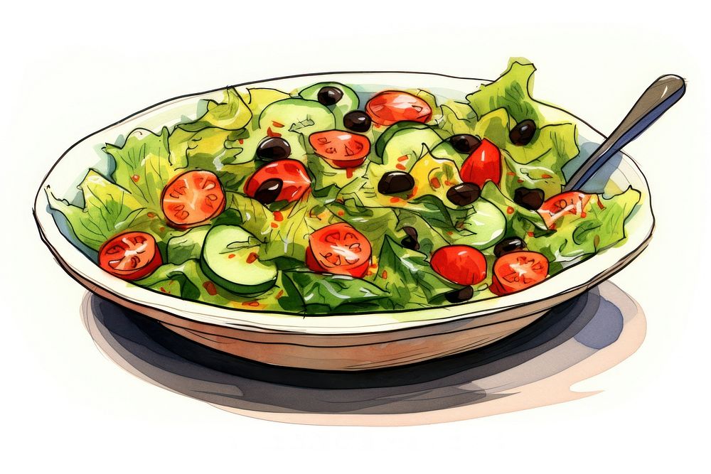 Salad food meal vegetable.