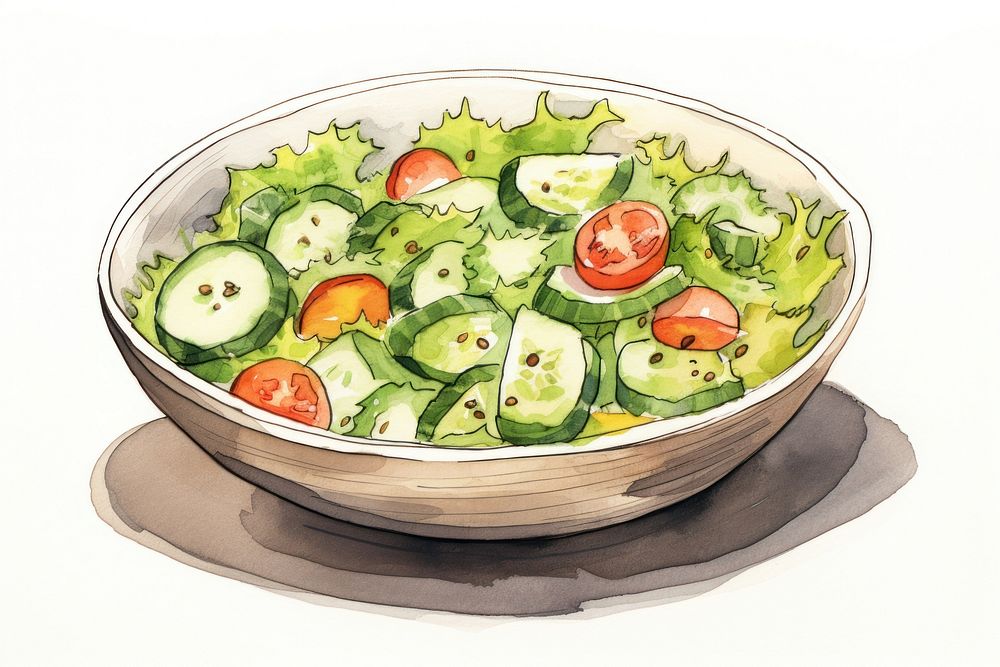 Salad plate food bowl.