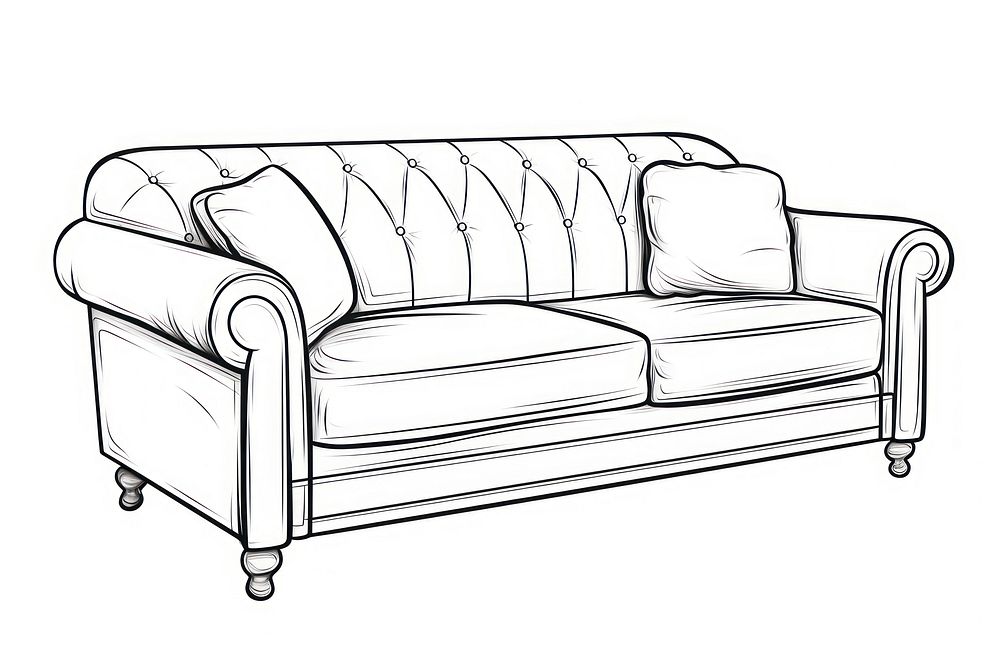Sofa furniture sketch chair.
