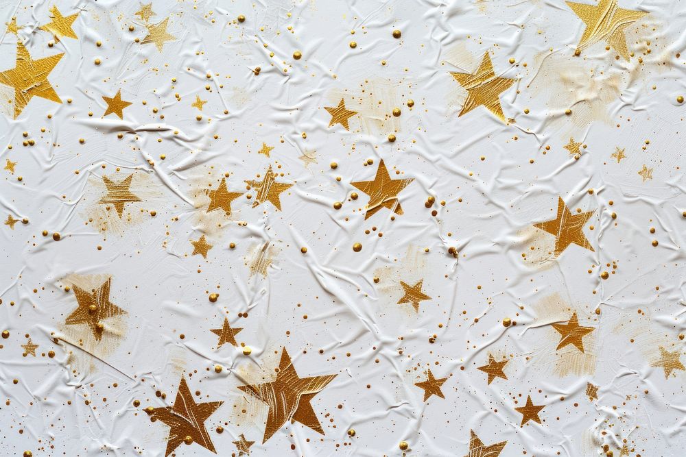 Stars golden pattern backgrounds confetti white.