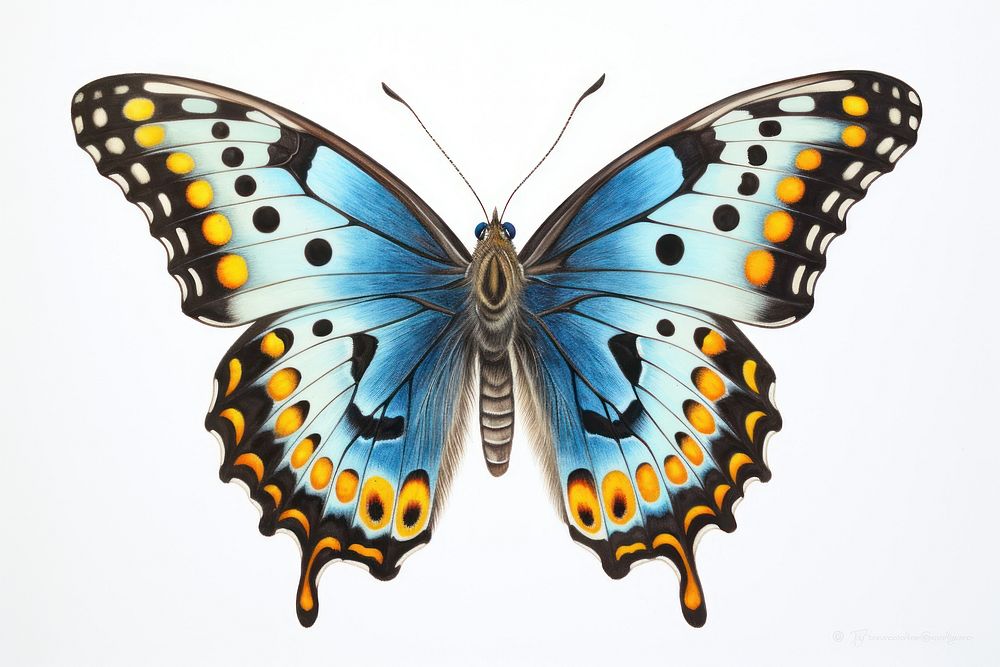 Painting of butterfly animal insect invertebrate.