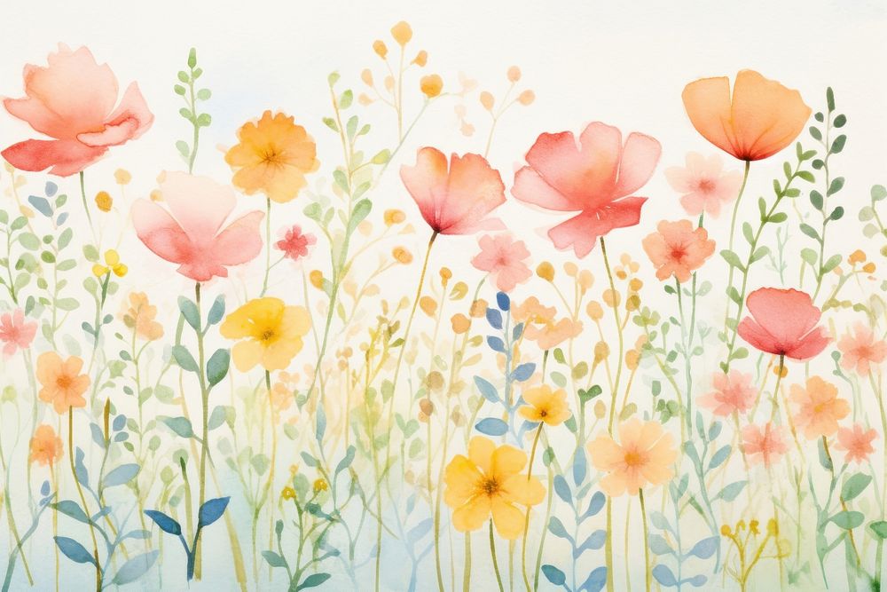 Background and flower painting backgrounds outdoors.