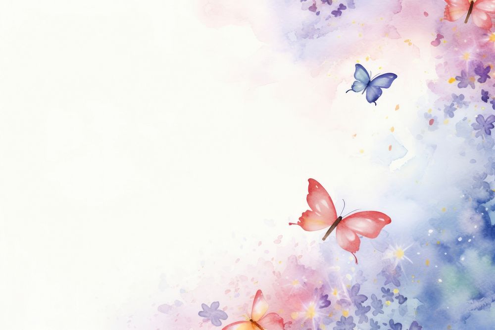 Background butterfly and flower backgrounds outdoors painting.