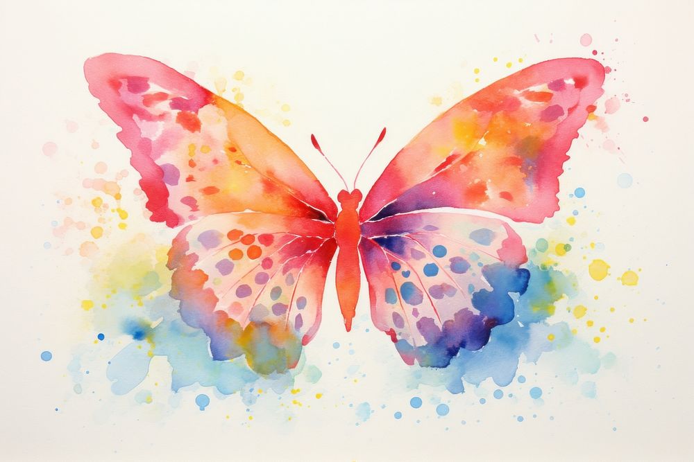 Background butterfly painting pattern animal.