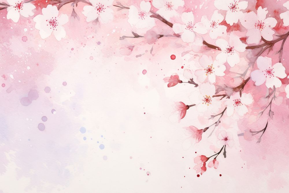 Background cherry blossom backgrounds flower plant.