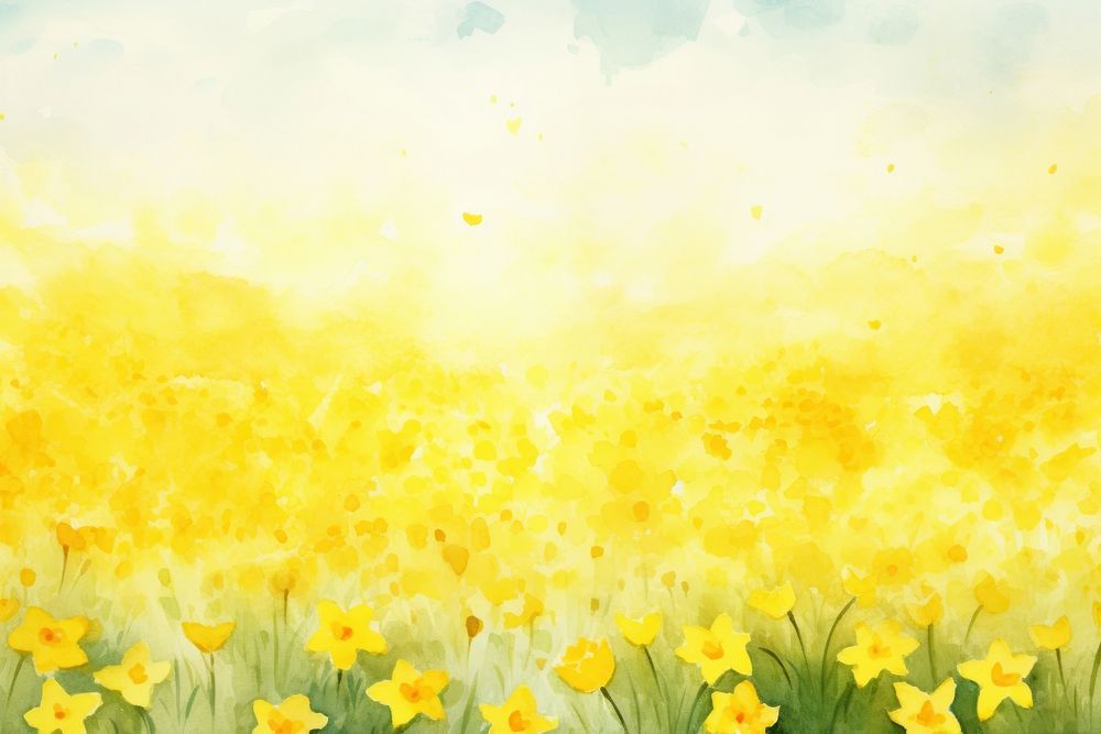 Background daffodil painting backgrounds outdoors.
