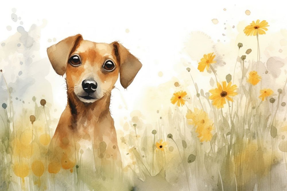 Background dog flower mammal animal.