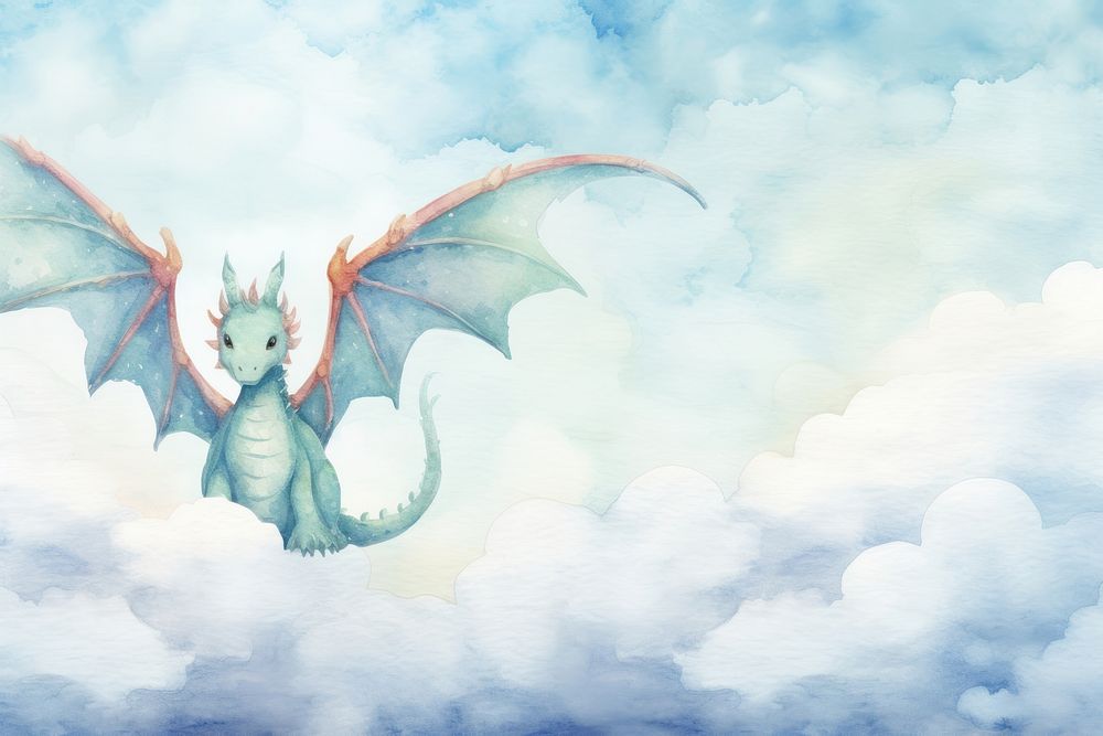 Background dragon animal cloud creativity.