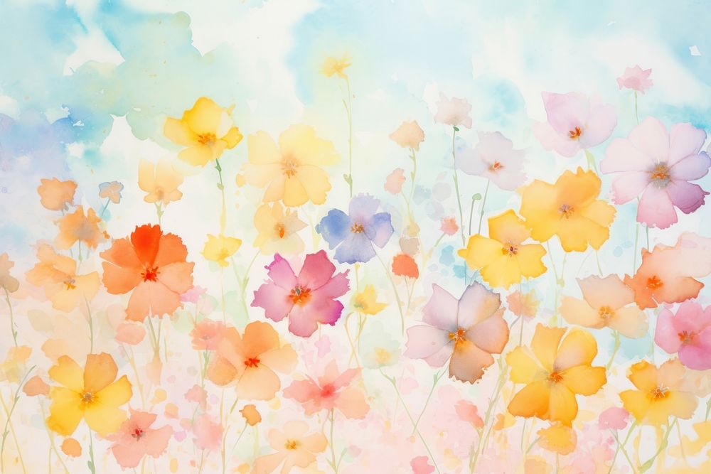 Background summer flower painting backgrounds outdoors.