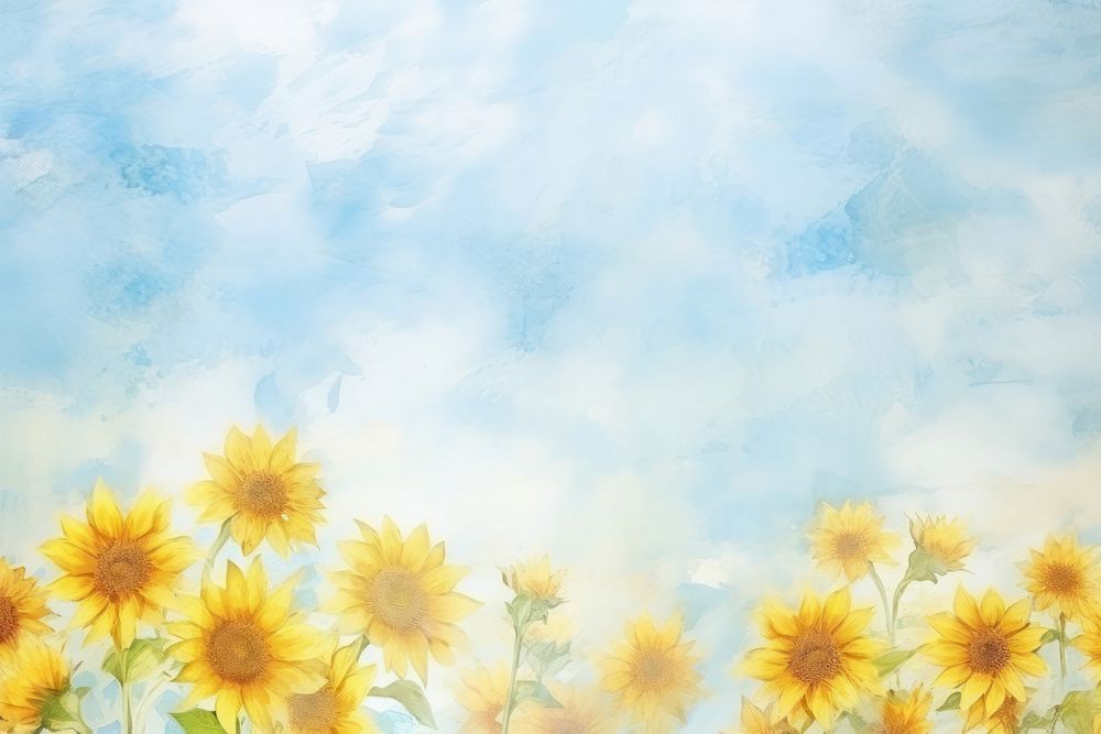 Background sunflowers backgrounds outdoors painting.