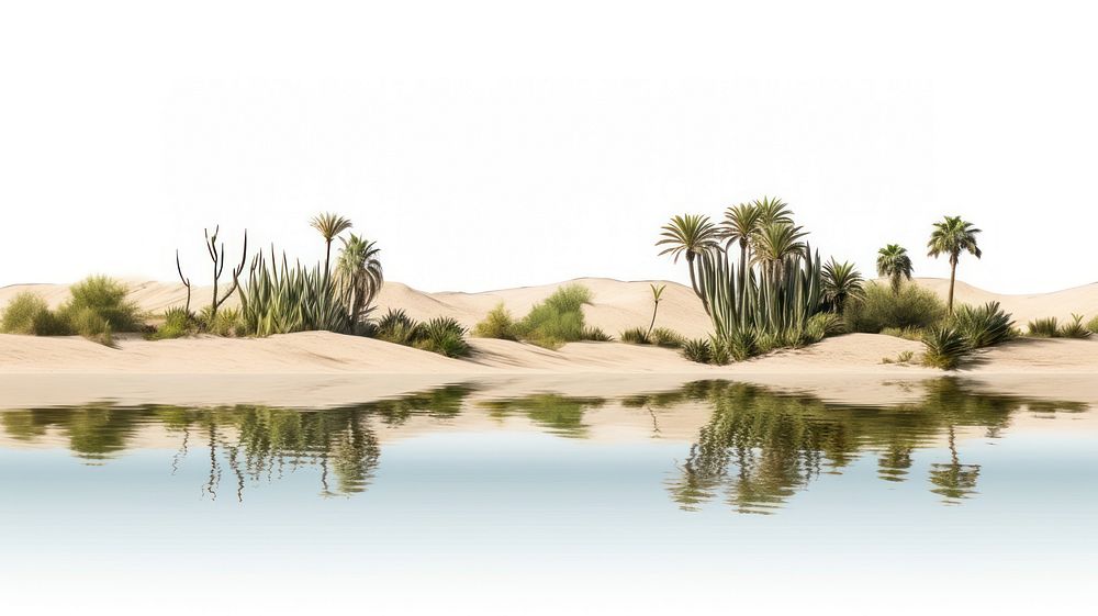 Oasis landscape nature outdoors desert.