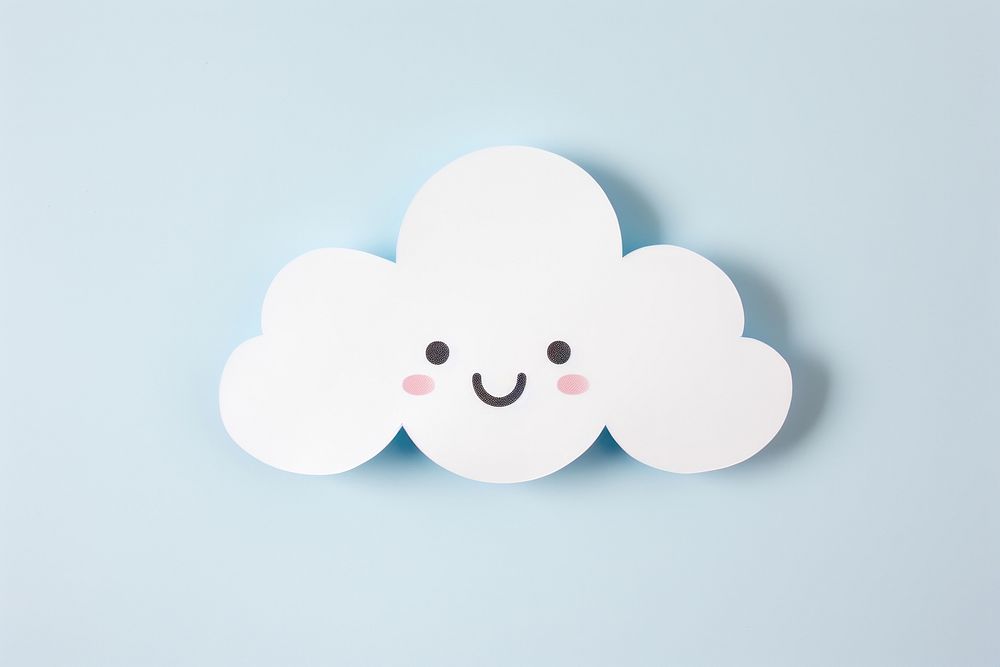 Cloud paper cute anthropomorphic.