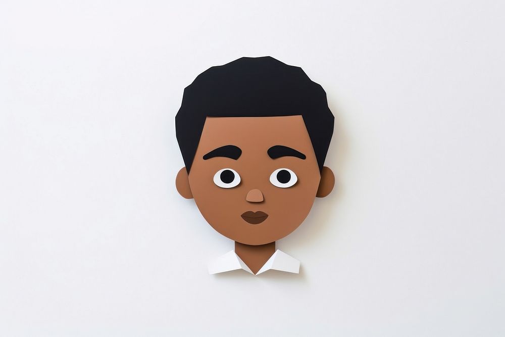 Black boy art portrait face.