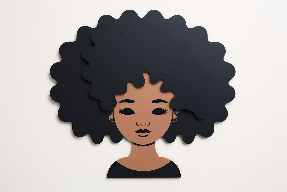 Black girl art portrait representation.