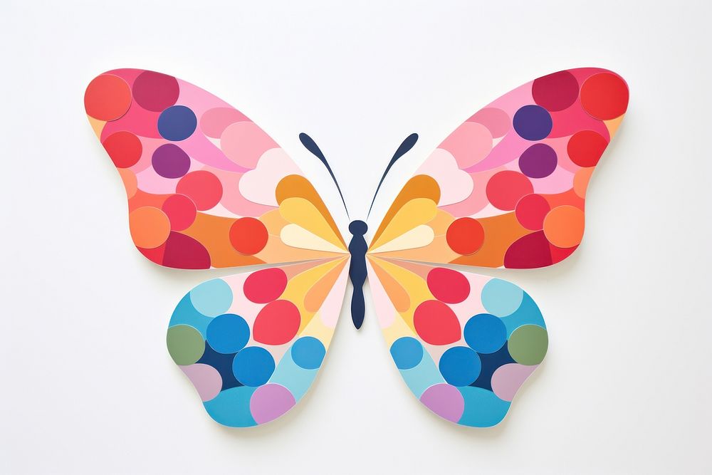 Butterfly art pattern paper.