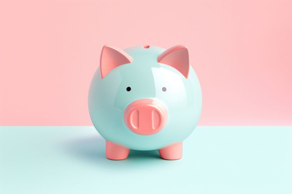 Piggy bank representation investment retirement.