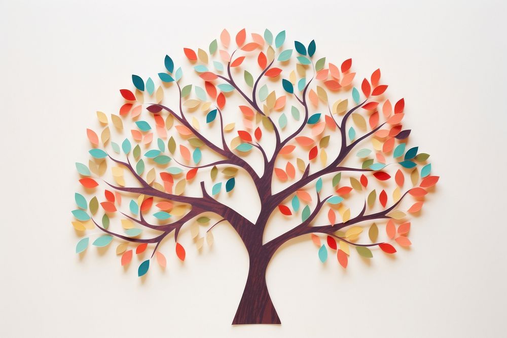 Tree painting art craft.