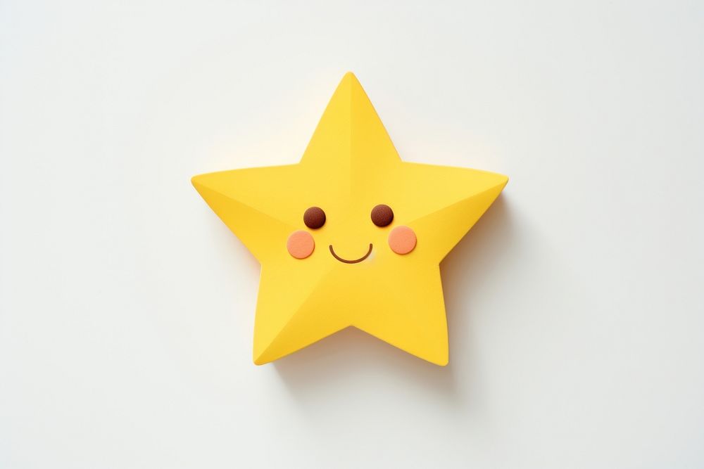 Yellow star symbol anthropomorphic representation.