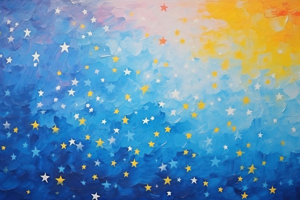Starry sky painting backgrounds space.