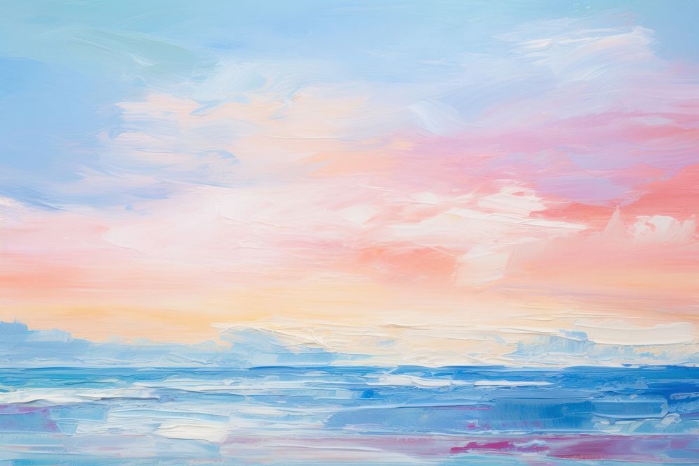 Beach and sky painting backgrounds outdoors.