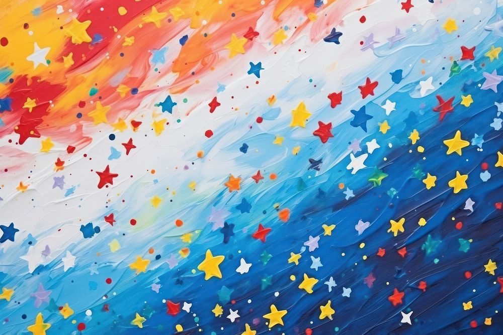 Starry sky painting backgrounds art.