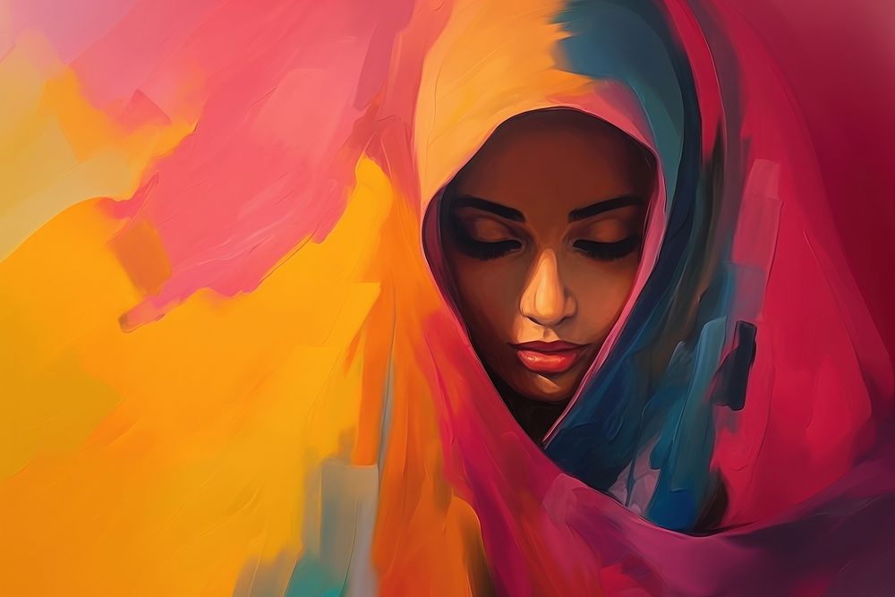 Ramadan festivel painting portrait adult.