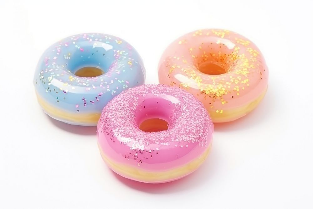 3d jelly donut confectionery food sprinkles.