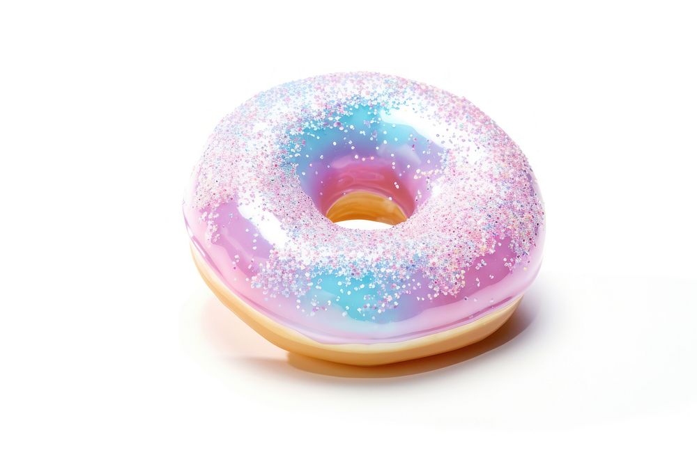3d jelly donut food confectionery sprinkles.