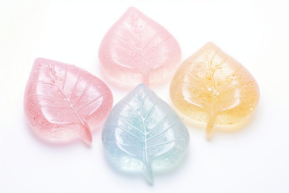 3d jelly leaf candy sweets confectionery.