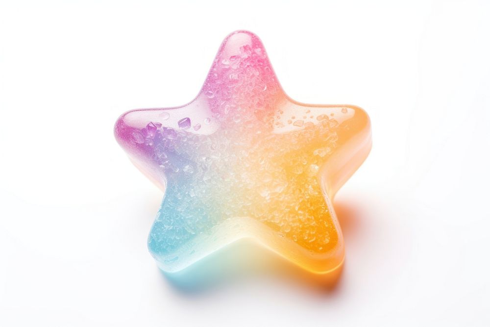 3d jelly star sweets candy confectionery.