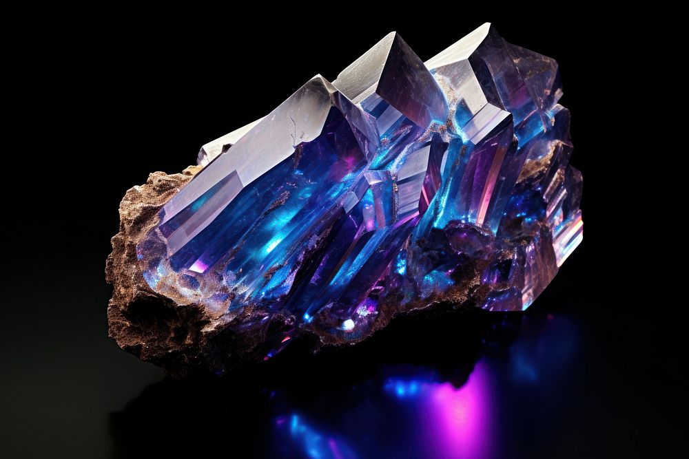 Neon meteorite gemstone jewelry crystal.
