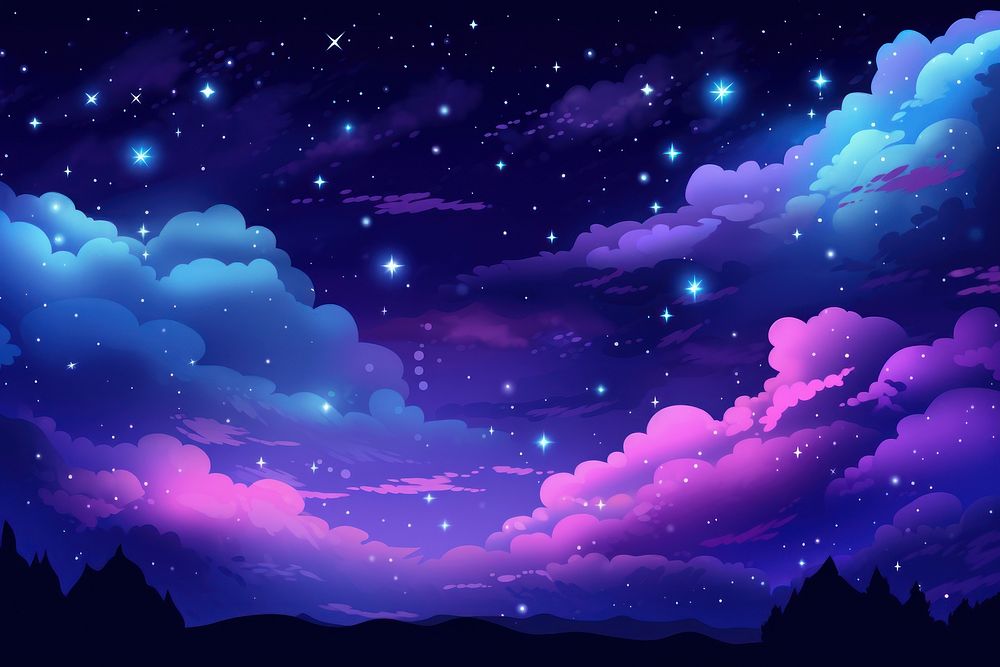 Neon night sky background backgrounds outdoors nature.