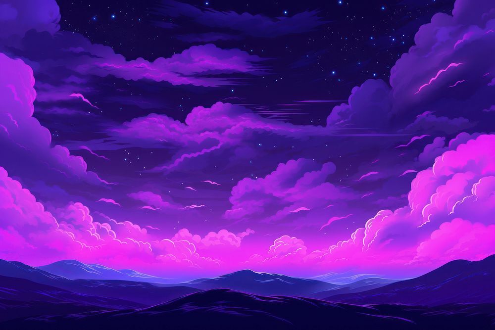 Neon sky background backgrounds nature purple.