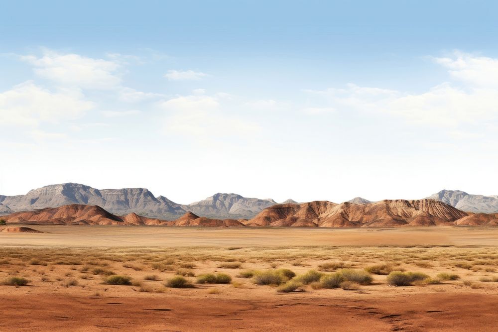 Desert hills landscape nature panoramic.