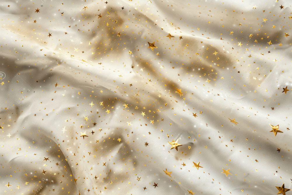Starry sky golden pattern backgrounds crumpled abstract.