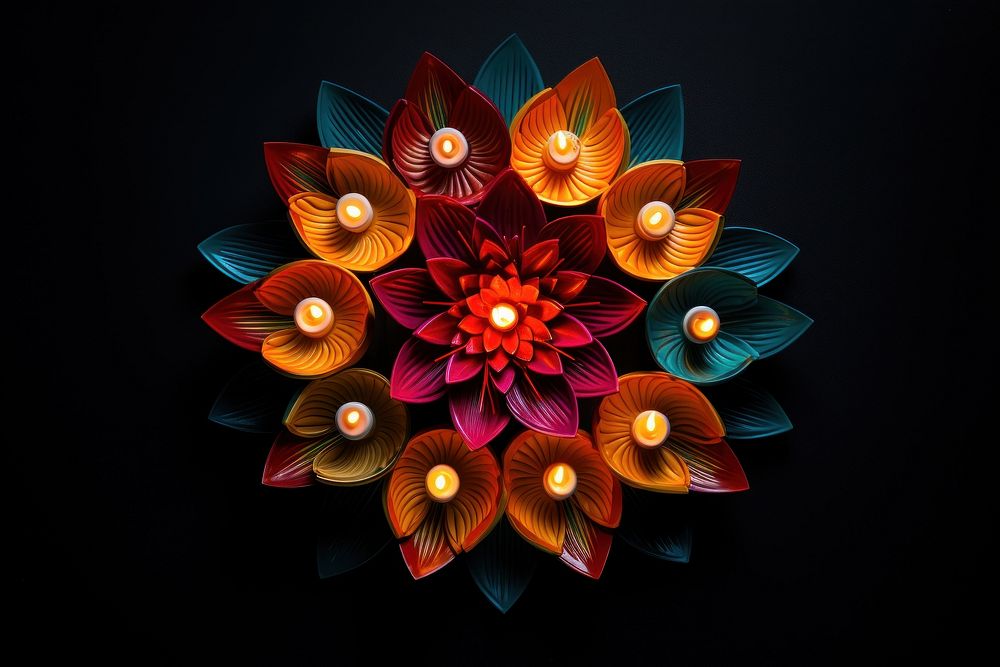 Diwali pattern light illuminated.