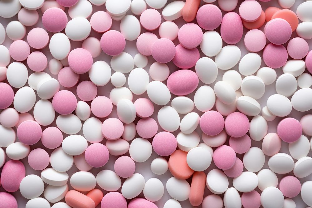 Full of pills backgrounds confectionery medication.