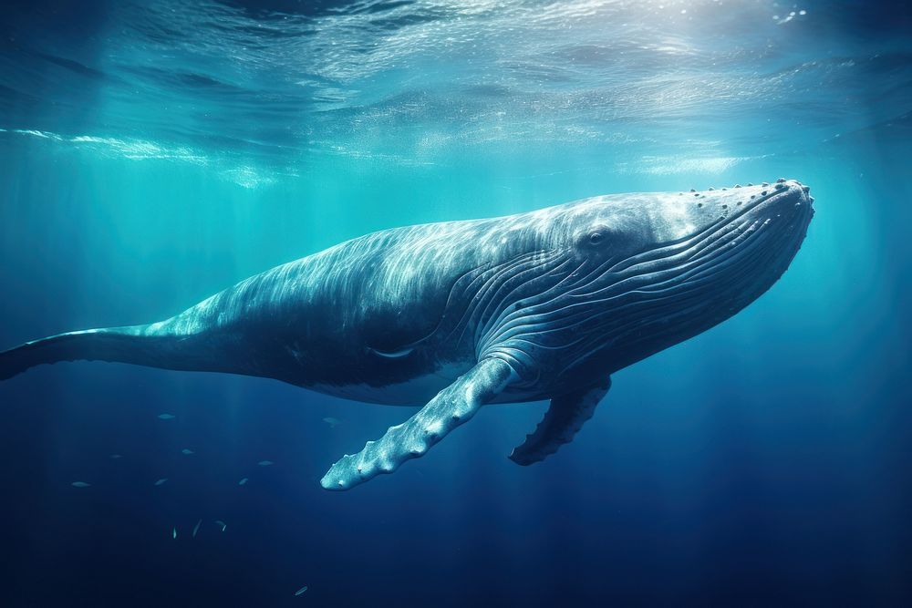 Whale underwater outdoors animal.