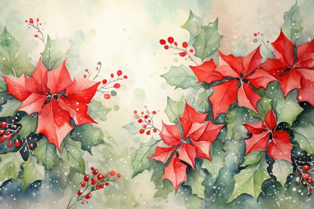 Christmas in garden christmas painting pattern.