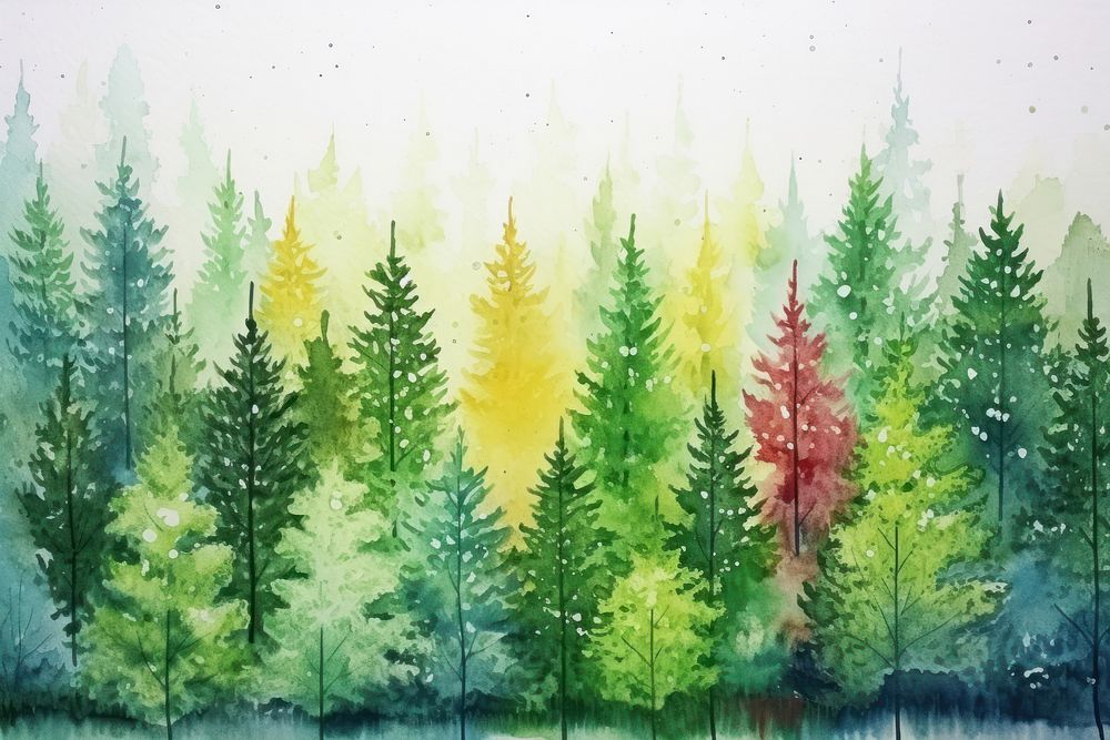 Forest painting backgrounds outdoors.