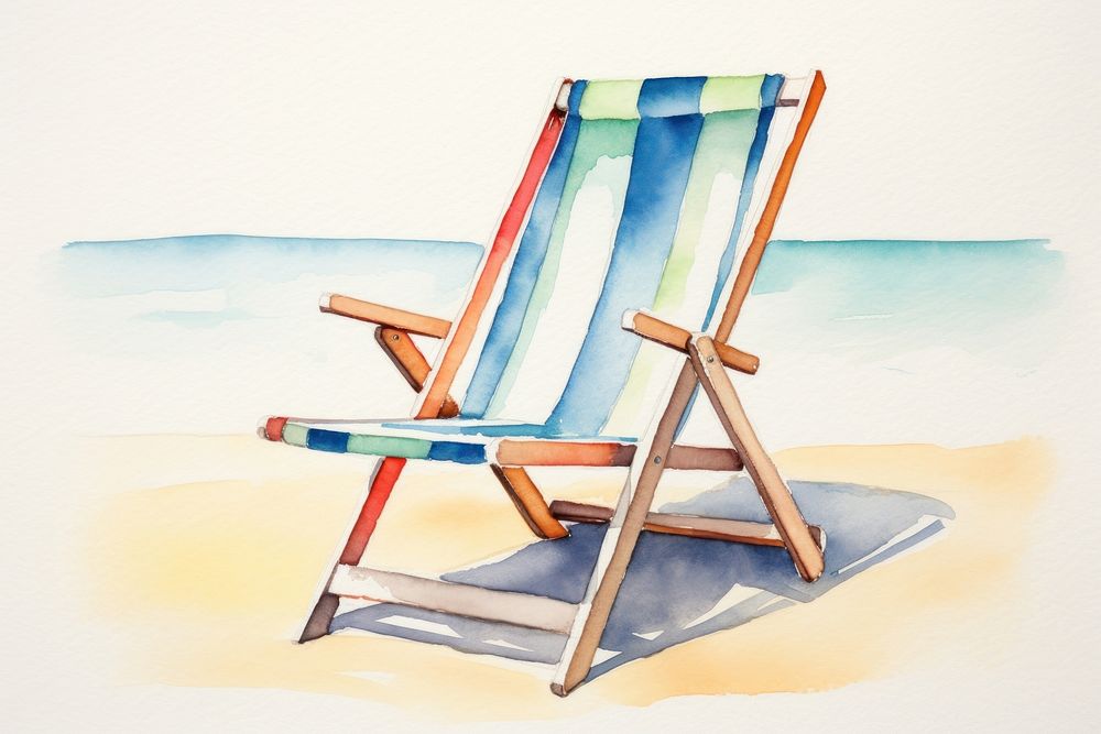 Summer and beach chair furniture tranquility flip-flops.