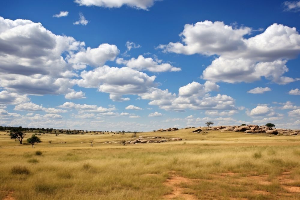 Prairie sky landscape outdoors.