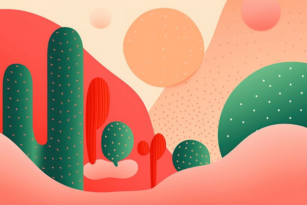 Cactus backgrounds pattern art. | Premium Photo Illustration - rawpixel