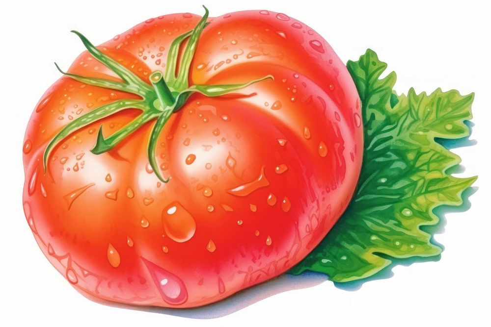 Fresh tomato vegetable plant food.