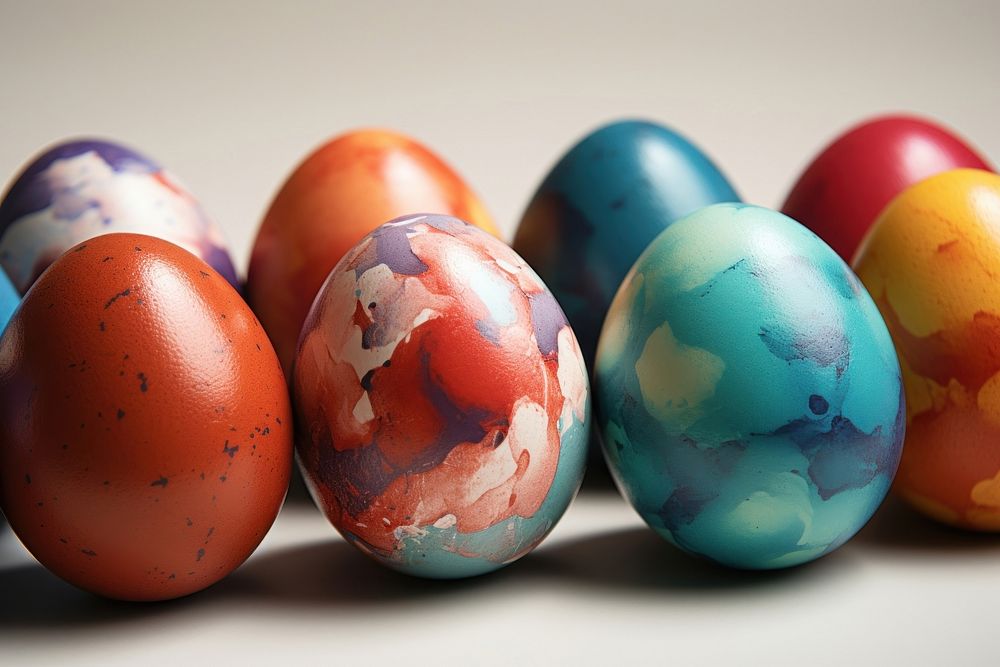 Easter eggs painted celebration tradition fragility.