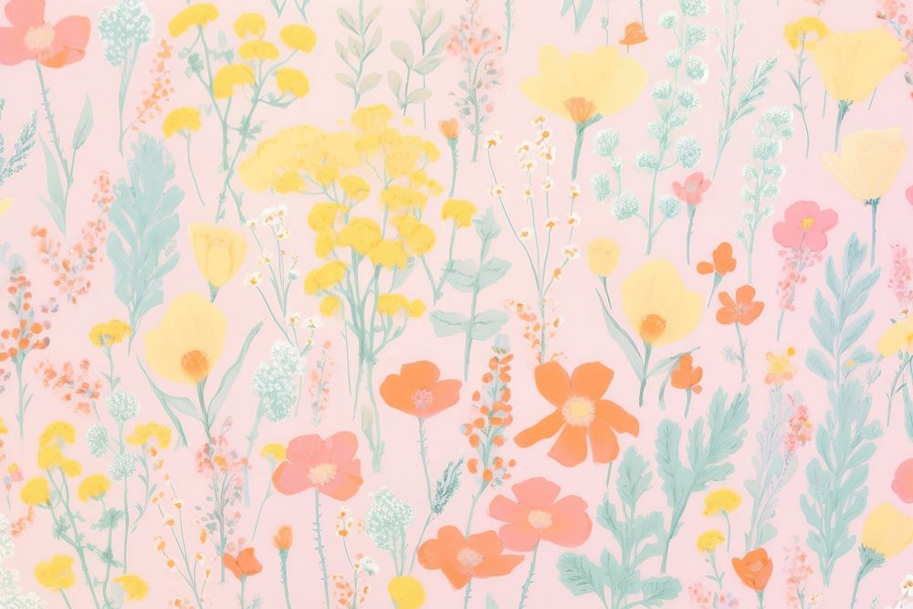 Wildflowers backgrounds pattern plant.