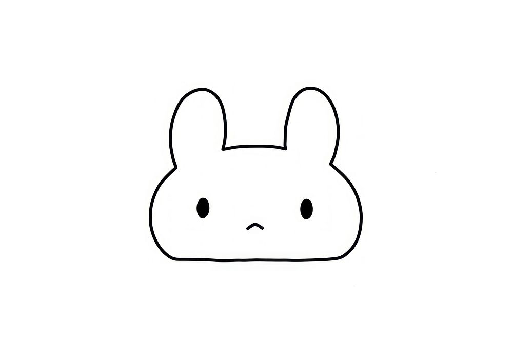 Cute rabbit cartoon drawing animal.