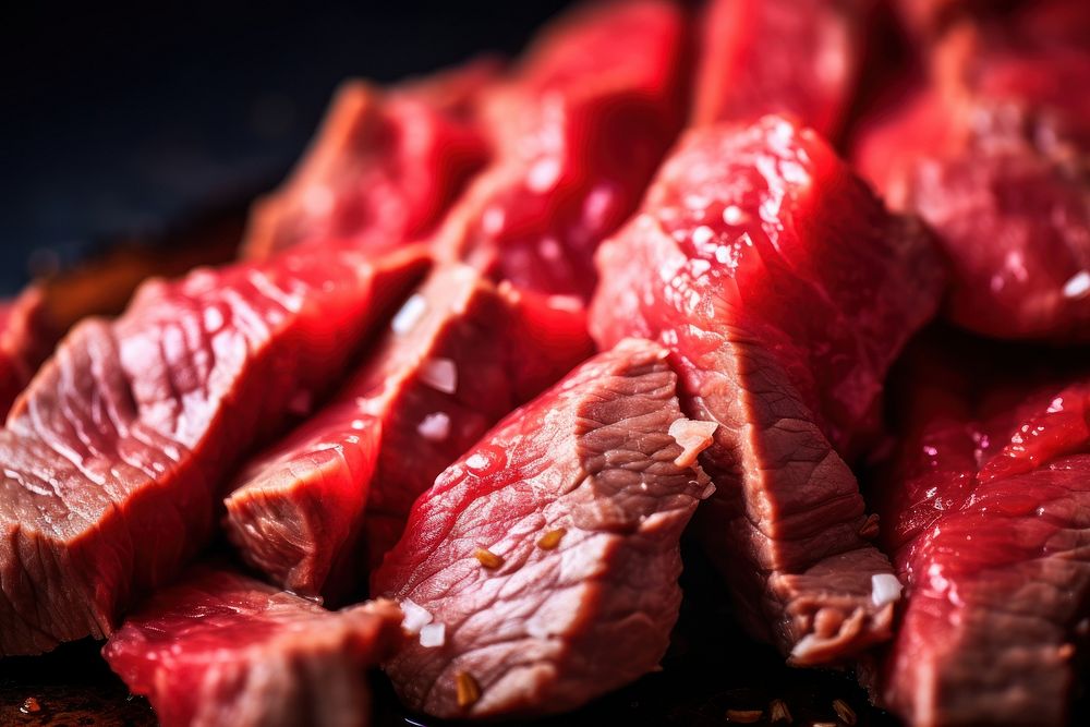 Lean beef food meat red.